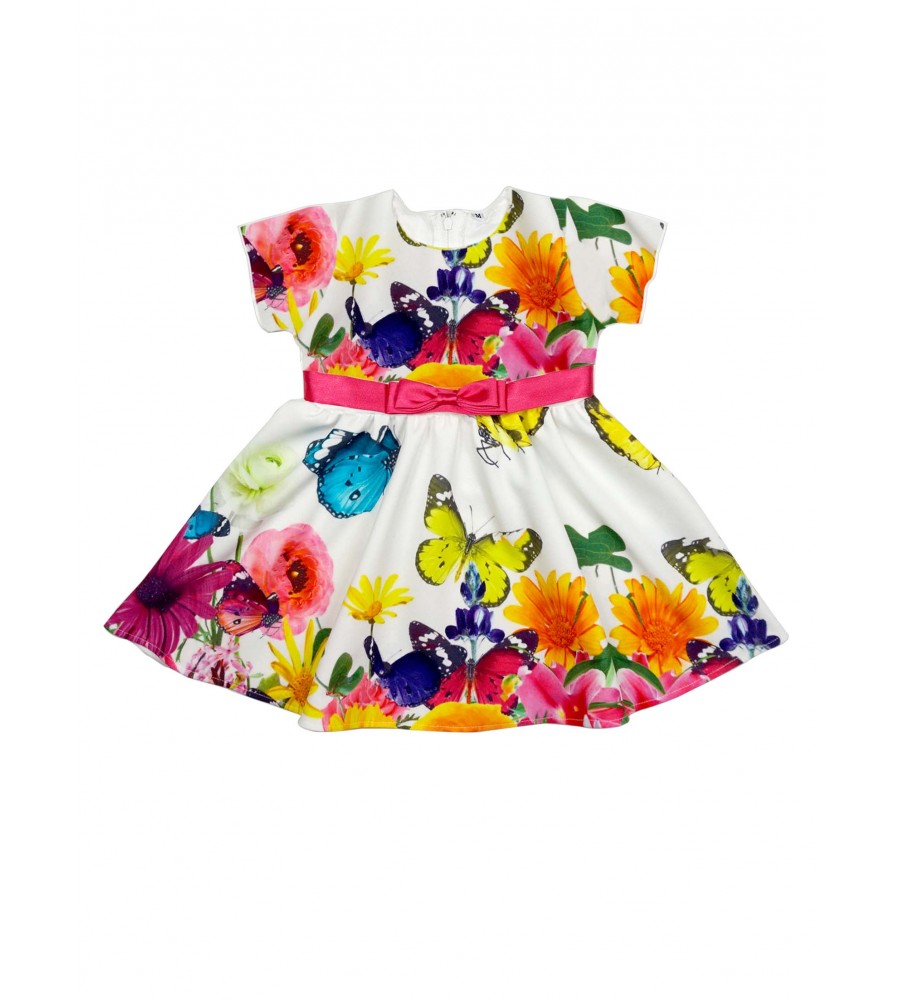 Flowered dress for baby girl
